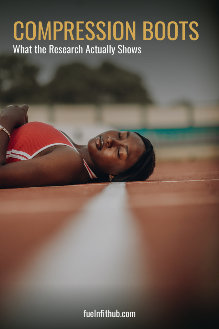 Athlete resting after workout, illustrating compression boots recovery research